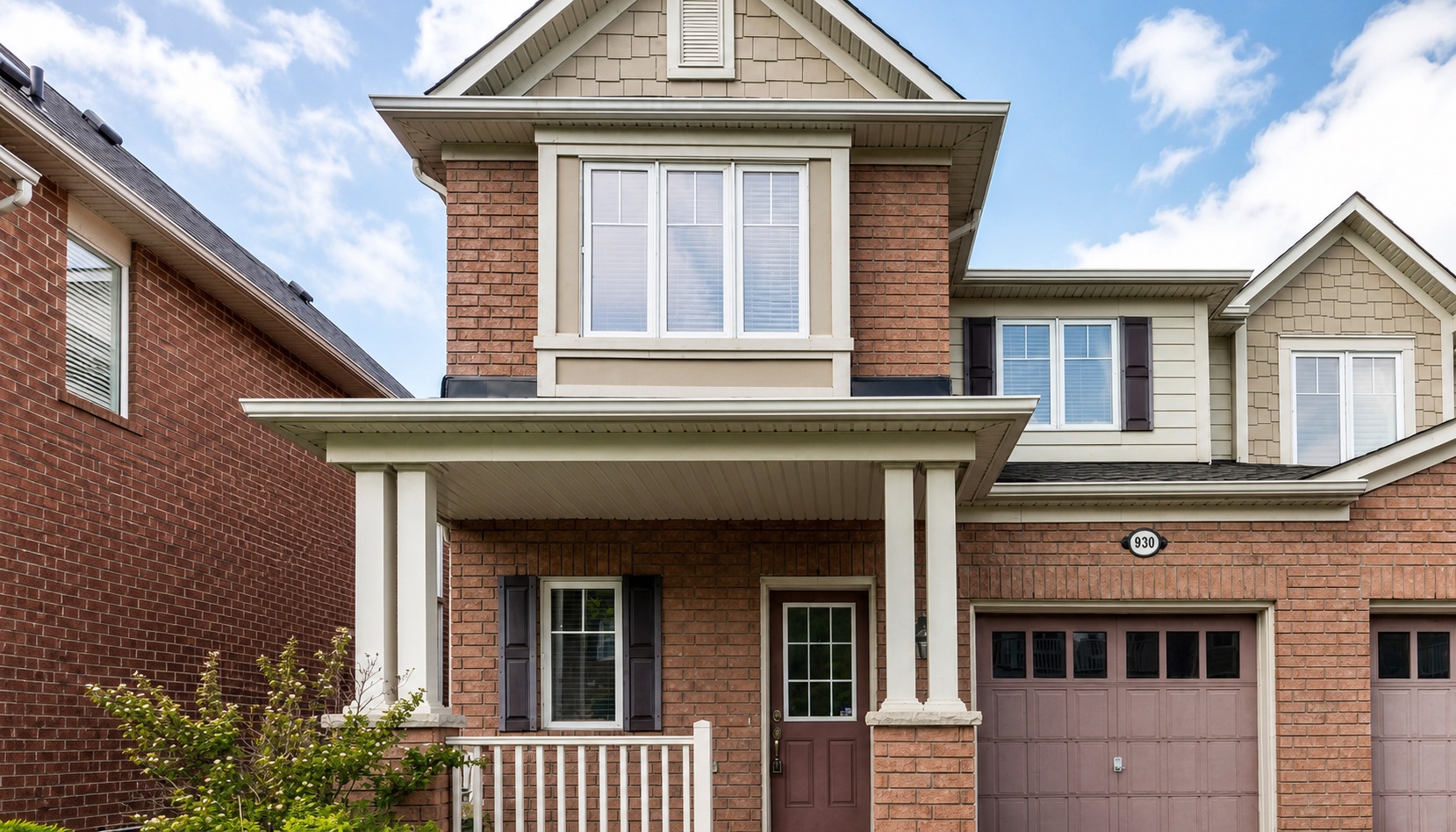 Two-storey attached brick home from the ASM inspection archive